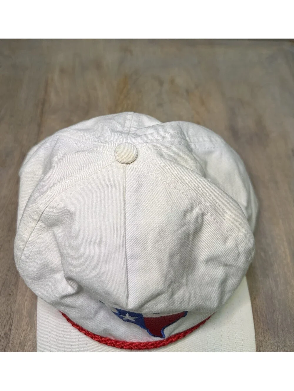 White Texas Logo Rope Hat SnapBack